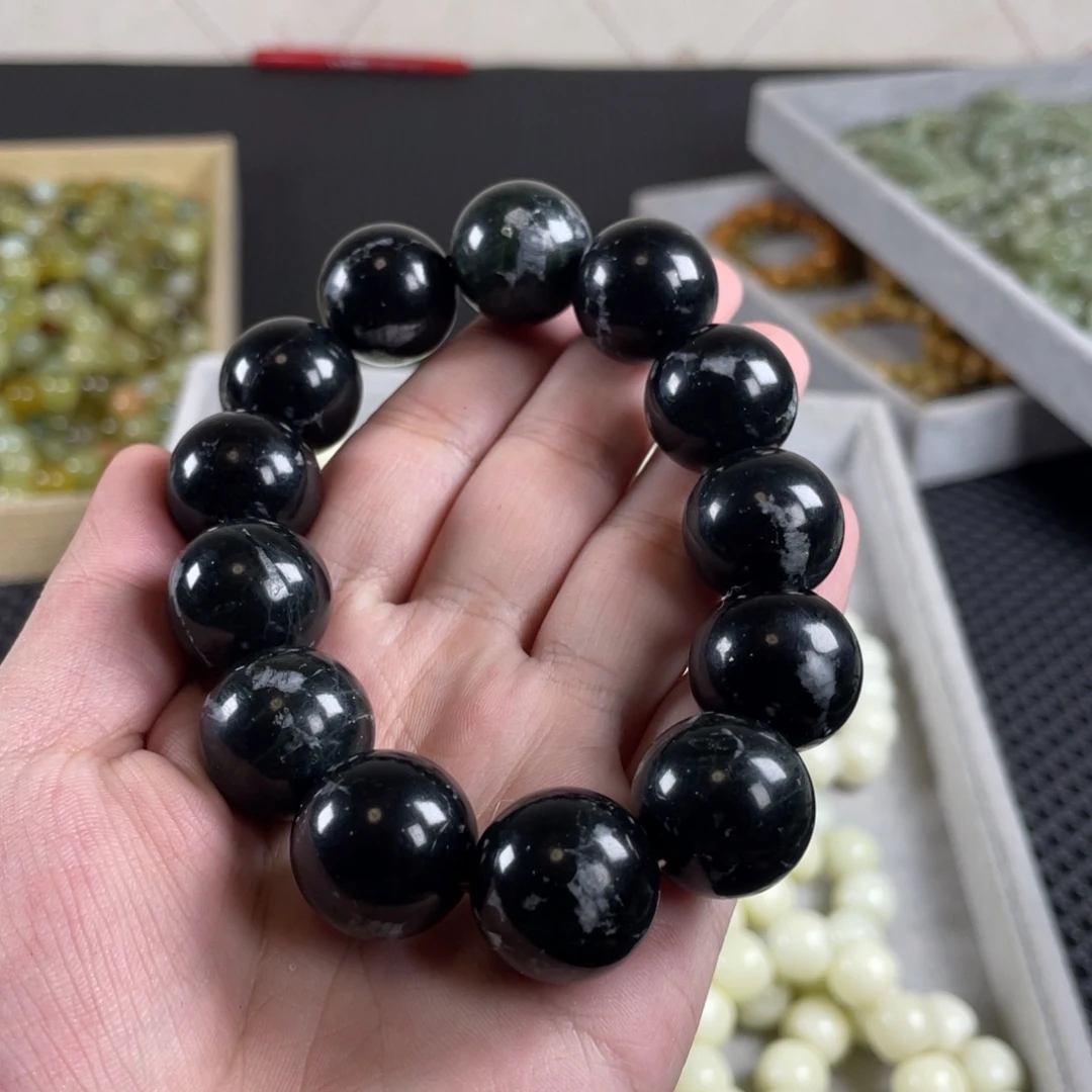 蛇纹石玉未镶嵌手链