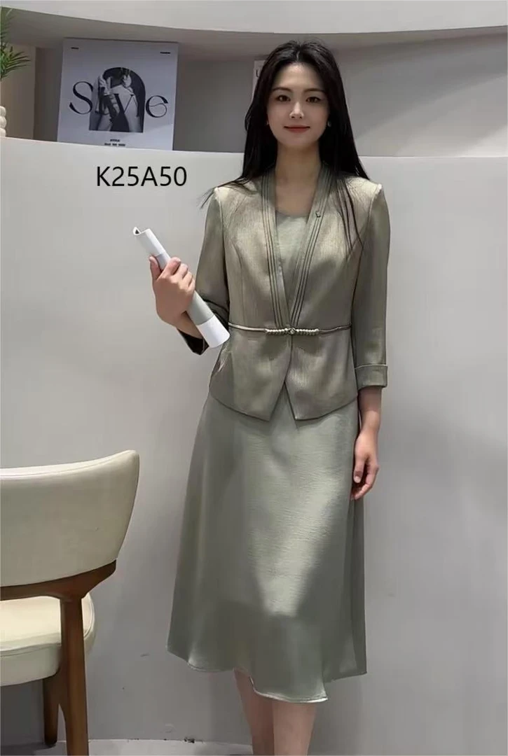 【T1775】时尚背心裙显瘦西服两件套裙套装2025秋季女装商场同款