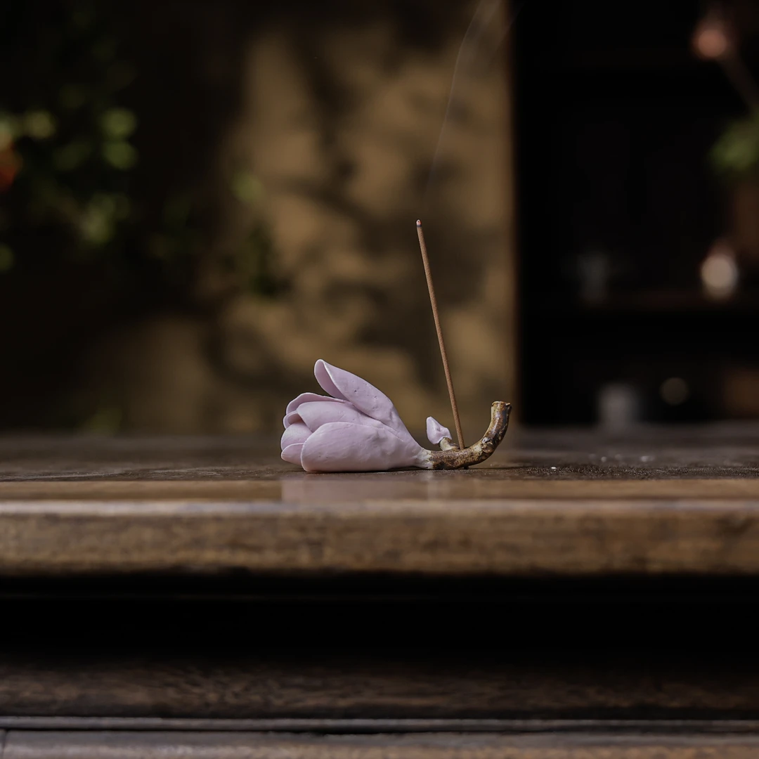 【宽窄】紫色玉兰香插（Q7827）