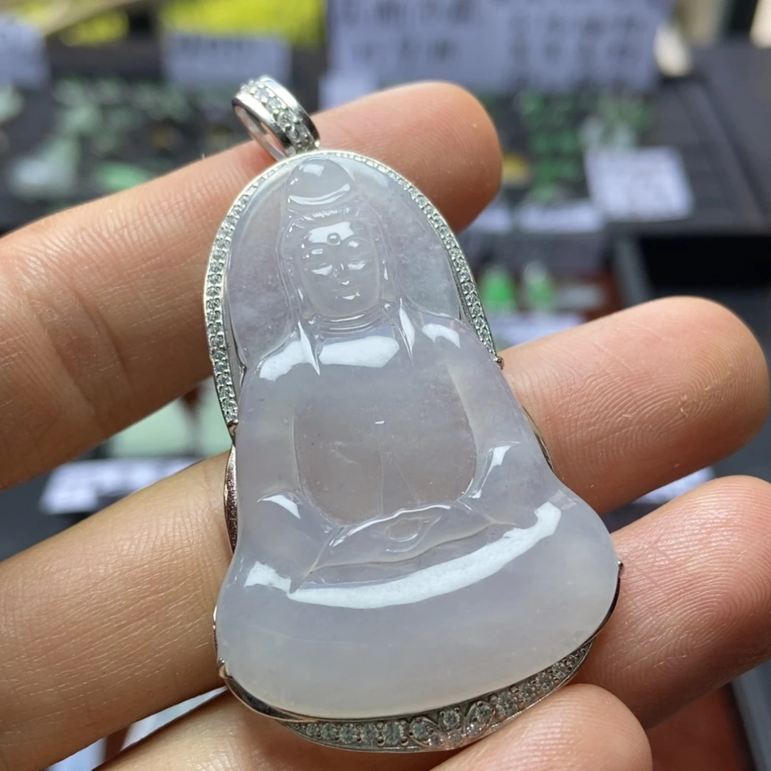 翡翠银S925镶嵌颈饰