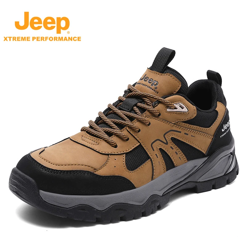 JEEP/吉普 徒步休闲鞋透气徒步鞋男士夏季网面秋冬户外运动徒步鞋