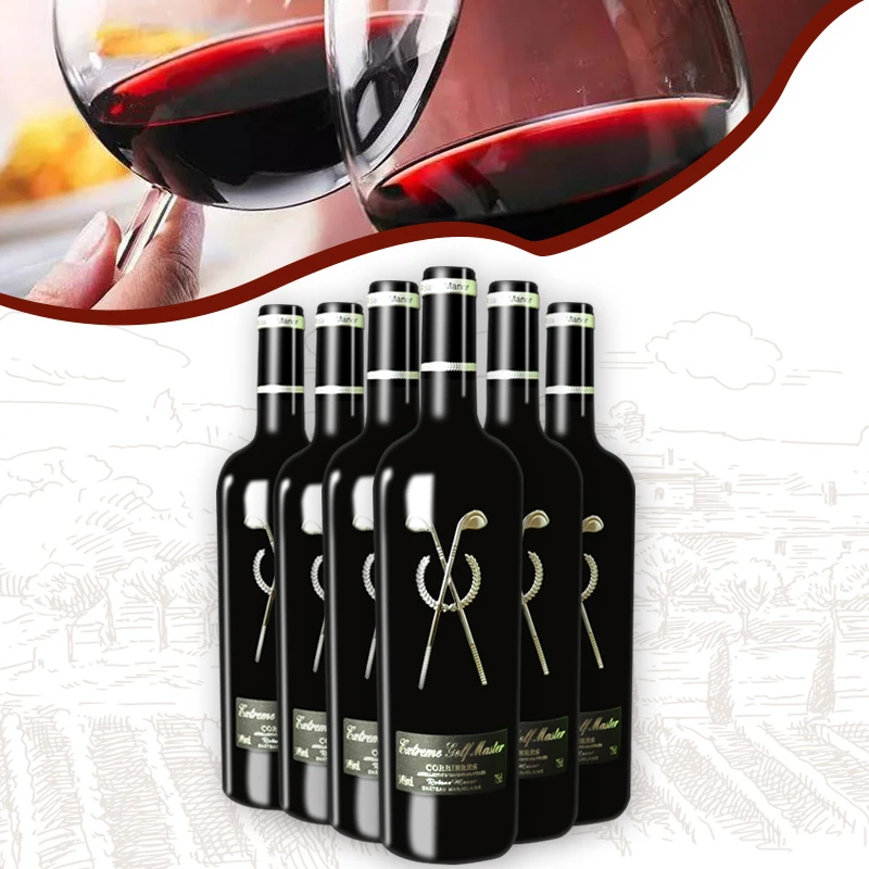 至尊高尔夫大师级干红葡萄酒13.5%vol 750ml六支【LZ】