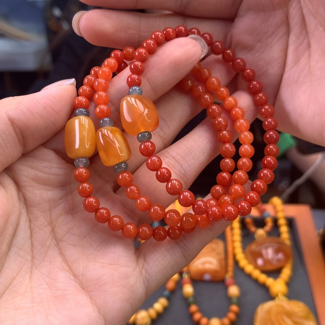 手串未镶嵌南红玛瑙多样性发一