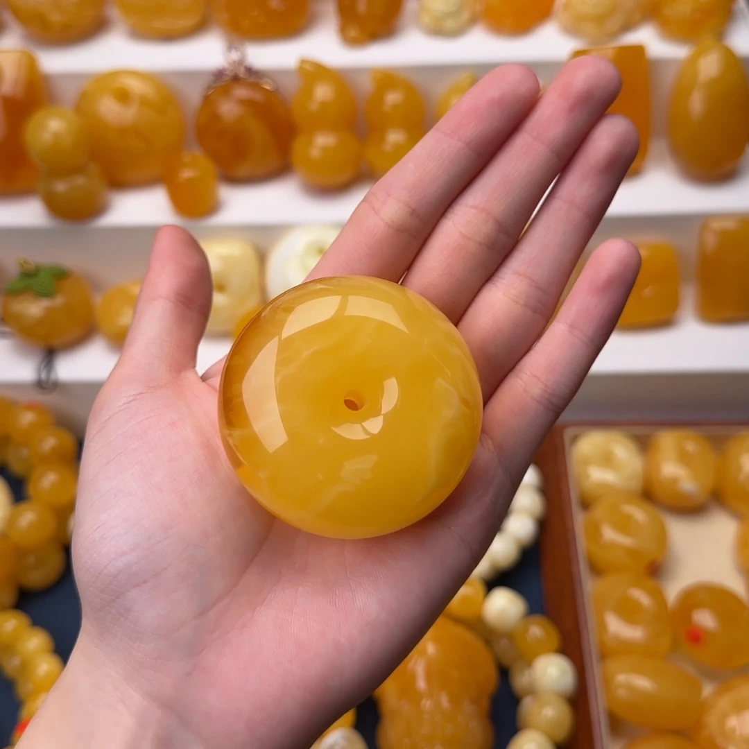 琥珀未镶嵌颈饰公主扣