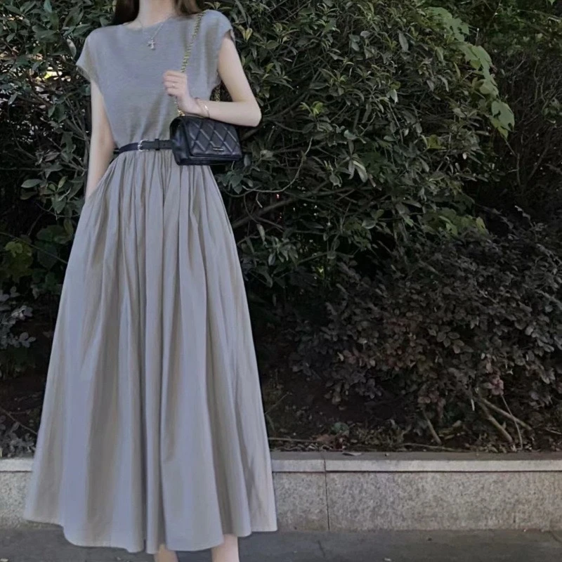 商场同款女装2025新款时尚法式赫本风连衣裙显瘦高端气质收腰裙女