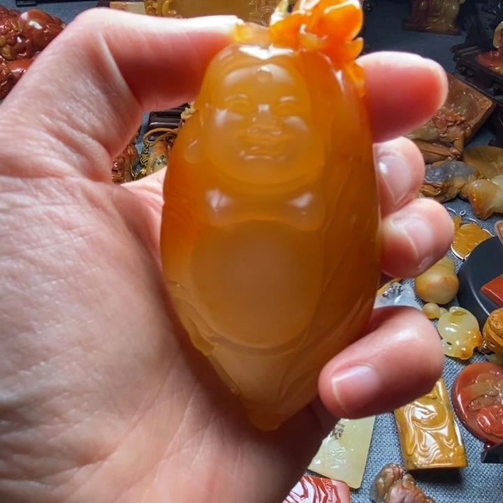 石英质玉（黄龙玉）合金颈饰