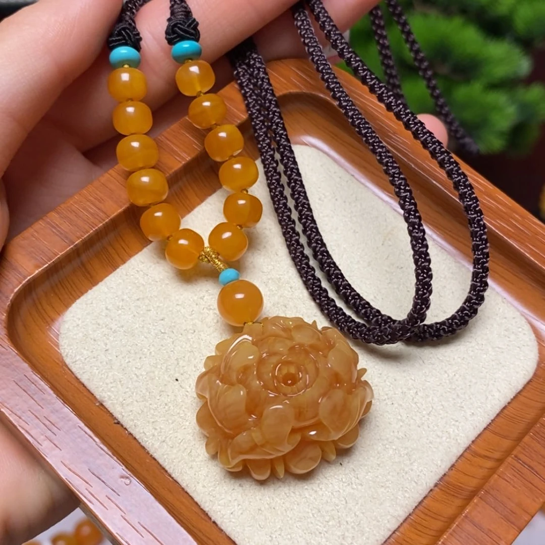 【闪购商品】蜜蜡颈饰未镶嵌项链