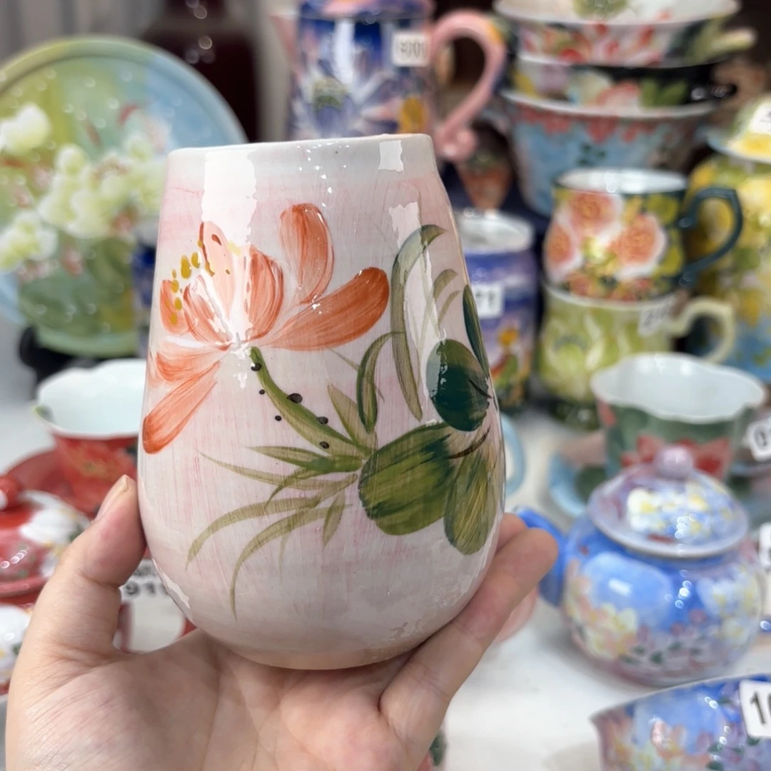 景德镇手绘高温釉下彩陶瓷茶具