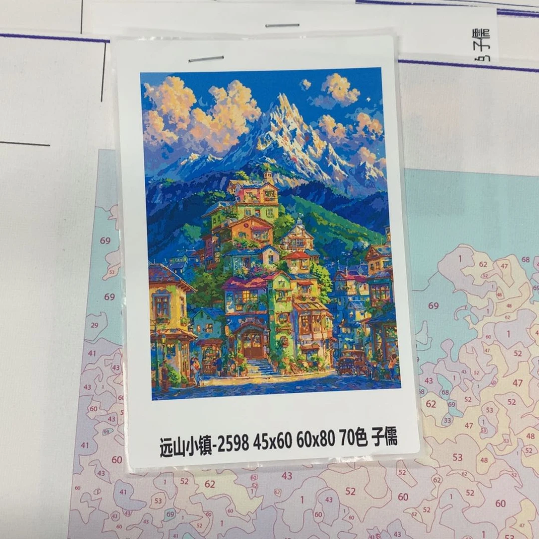 棉布包****?远山小镇 中尺寸 棉布