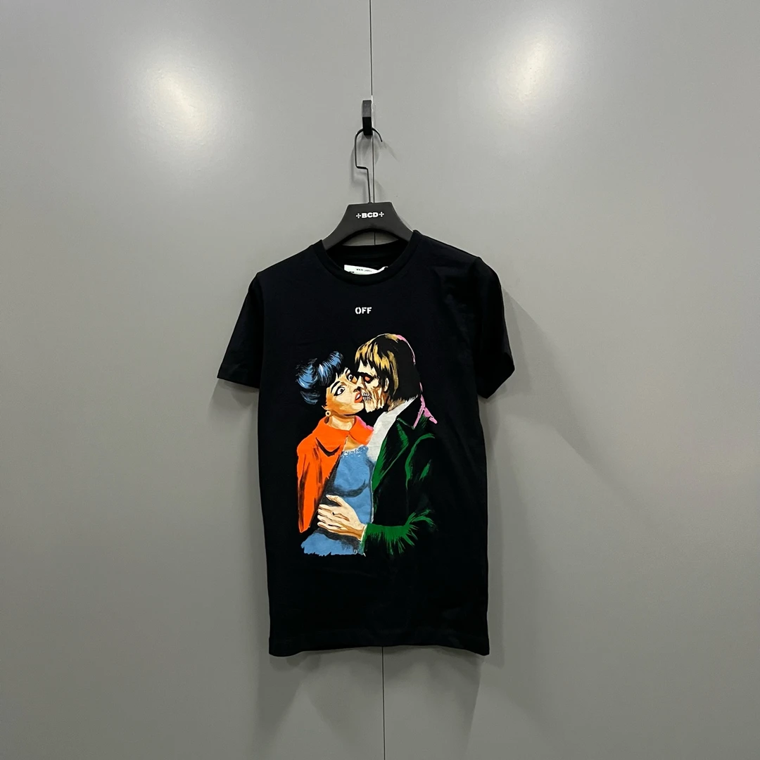 未使用 maje jp1103 ow 人物印花短袖 007004