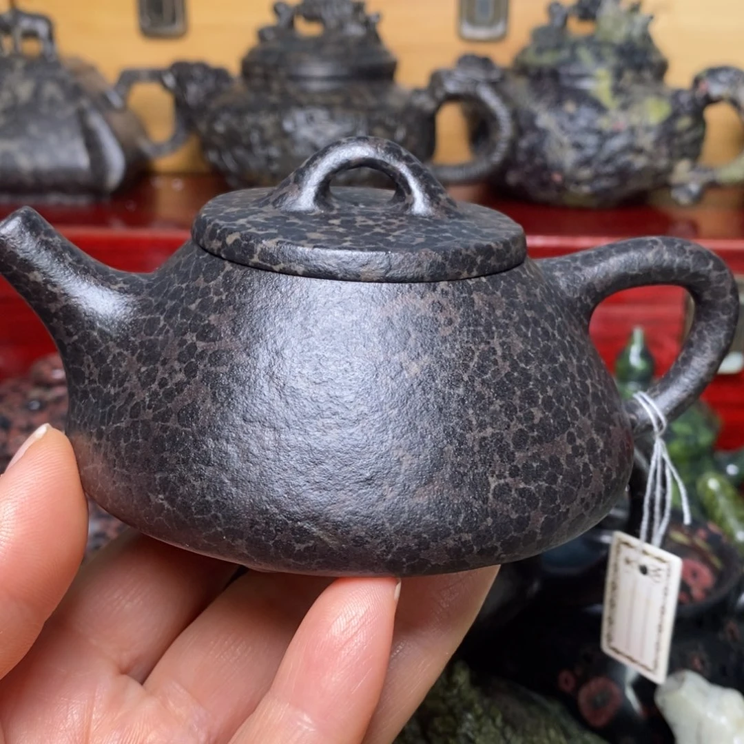 冰碛岩豹纹石瓢壶160cc石线