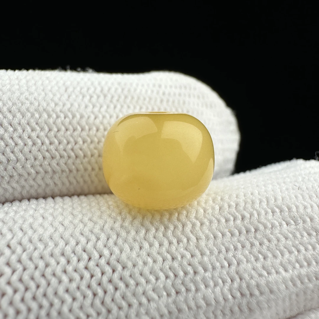 F2559天然原矿蜜蜡 老型墩子11*9mm支持复检假一罚十