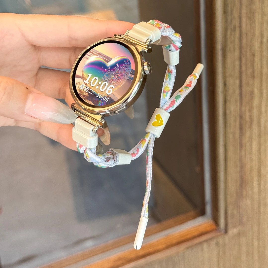 适用华为gt5/gt6手表表带编织手绳gt6pro/5pro爆款夏季运动女腕带