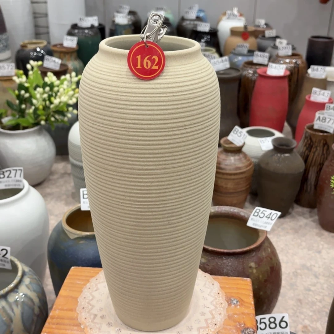 摆件162 景德镇陶瓷花瓶高34口9