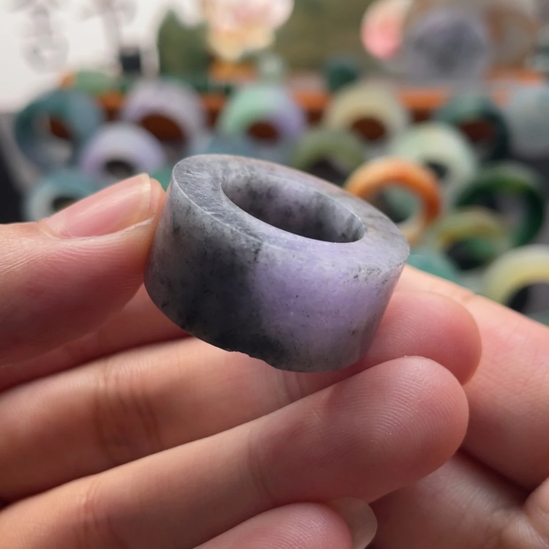 未镶嵌定制翡翠紫乌鸡库洛米