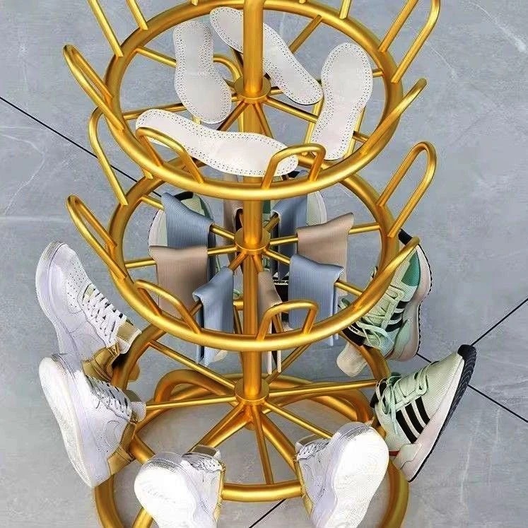 晒鞋鞋架旋转阳台加粗新款拖鞋子移动落地室外收纳置物架晒鞋神器