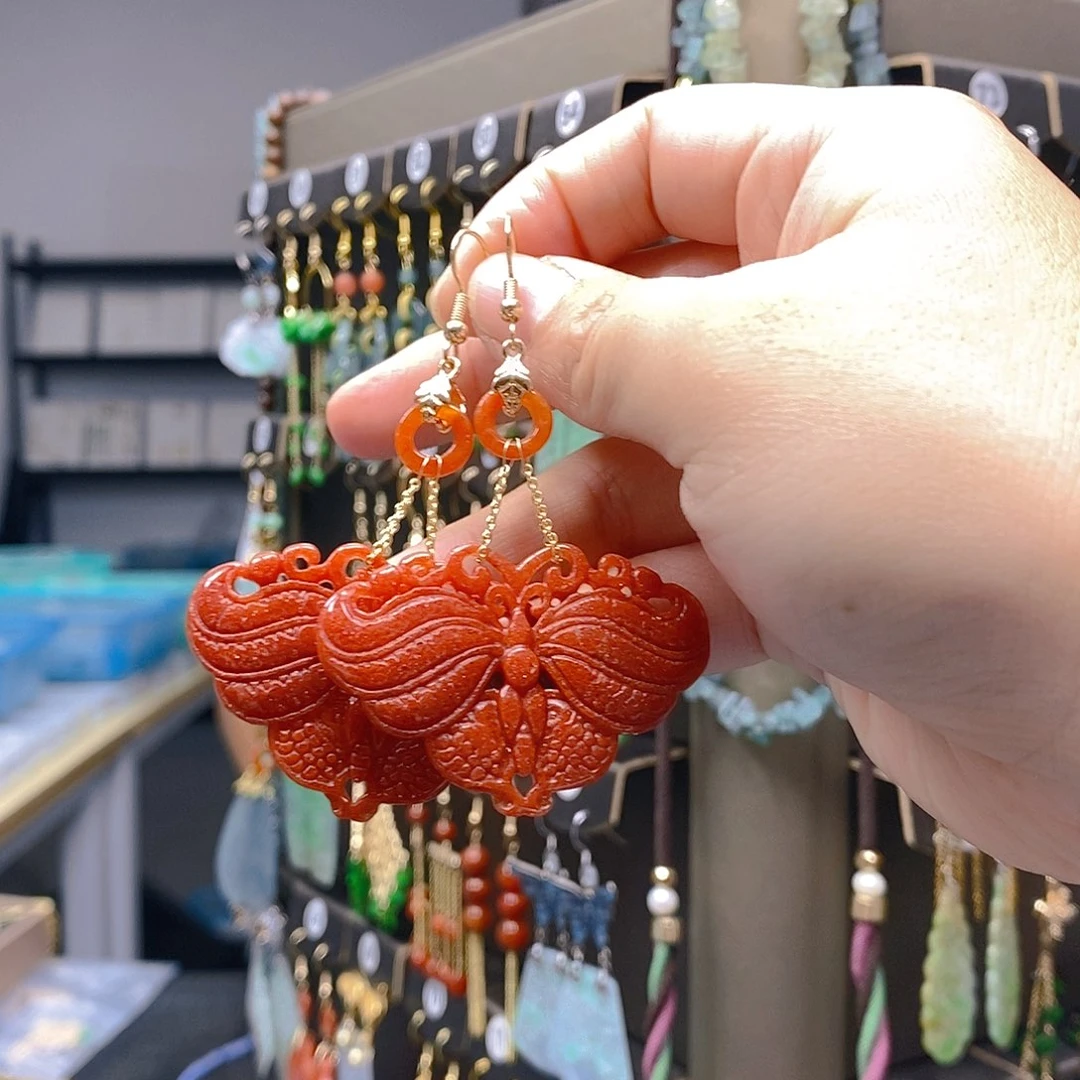 未镶嵌翡翠耳饰翡翠