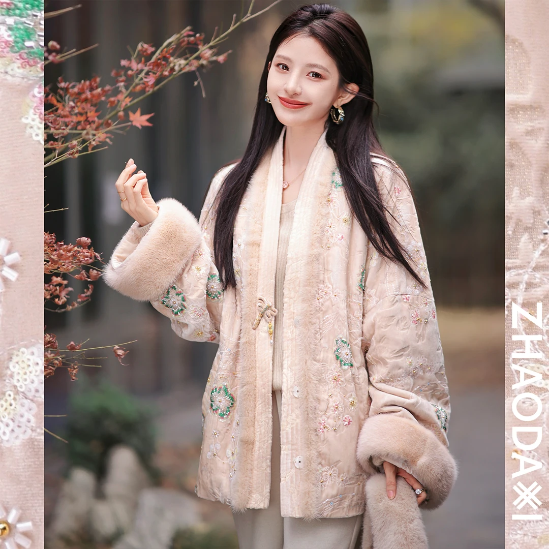 【赵大喜】花隐序-重磅水貂国风蚕丝.服 | 100真.丝里