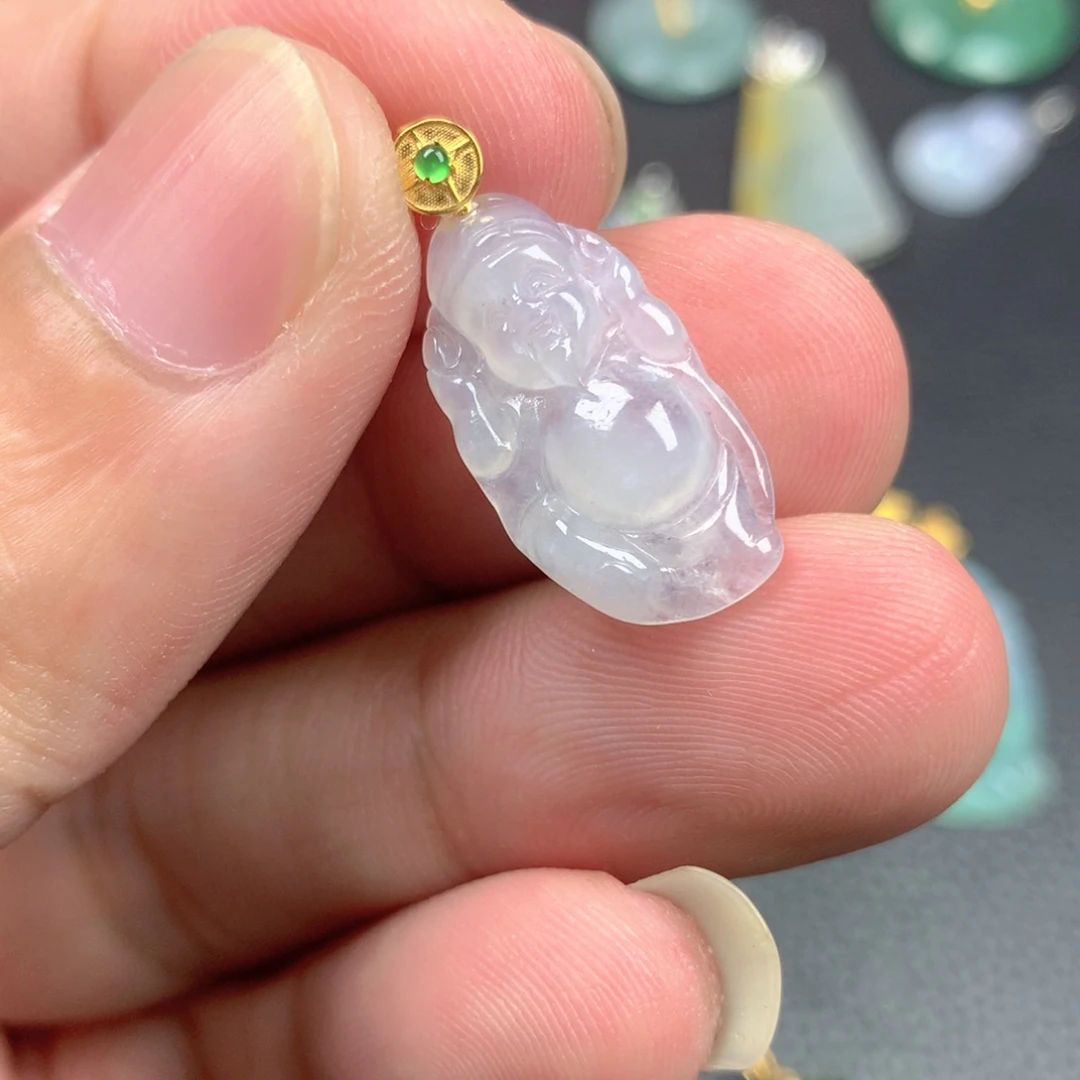 【闪购商品】翡翠18K金镶嵌颈饰翡翠