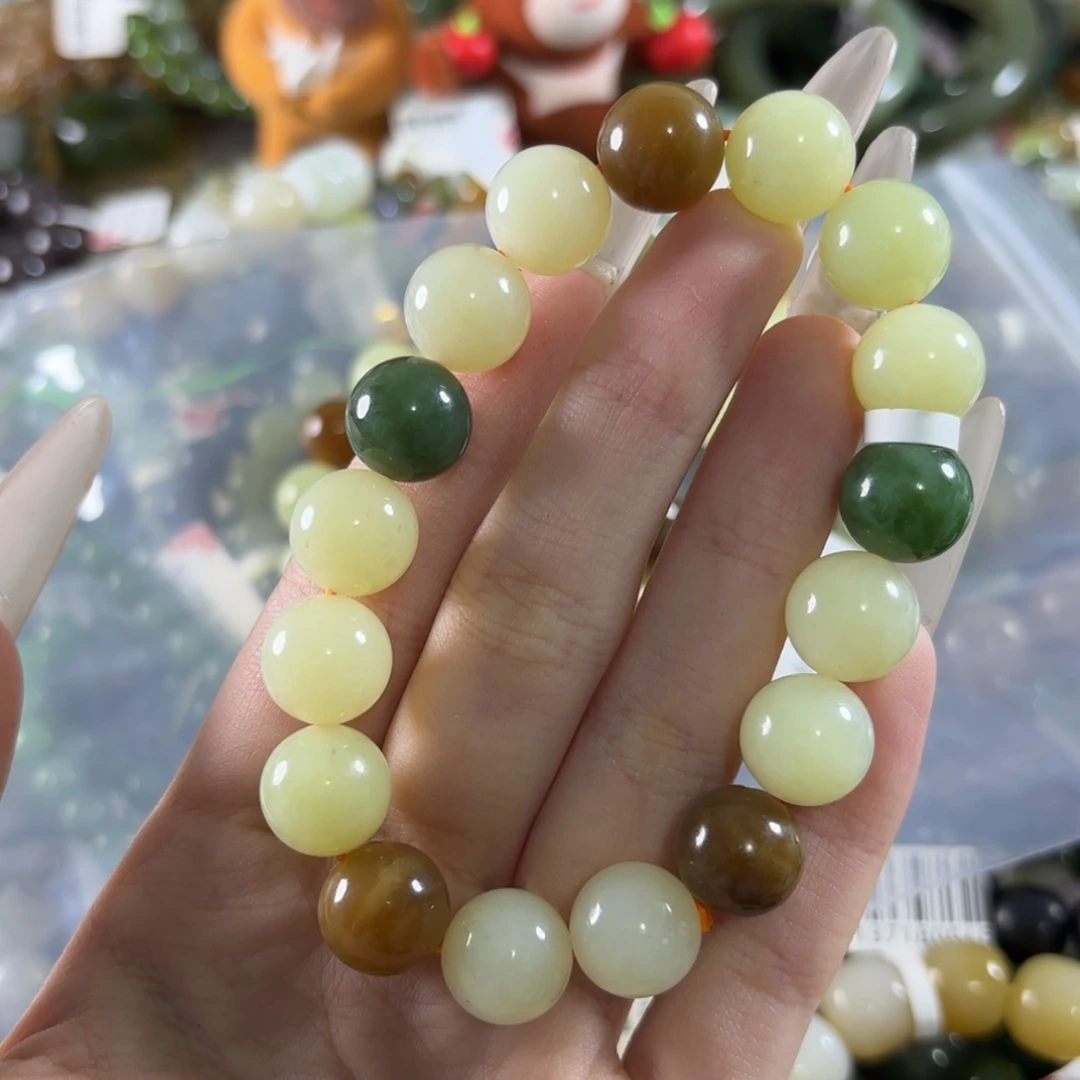 和田玉未镶嵌手链491