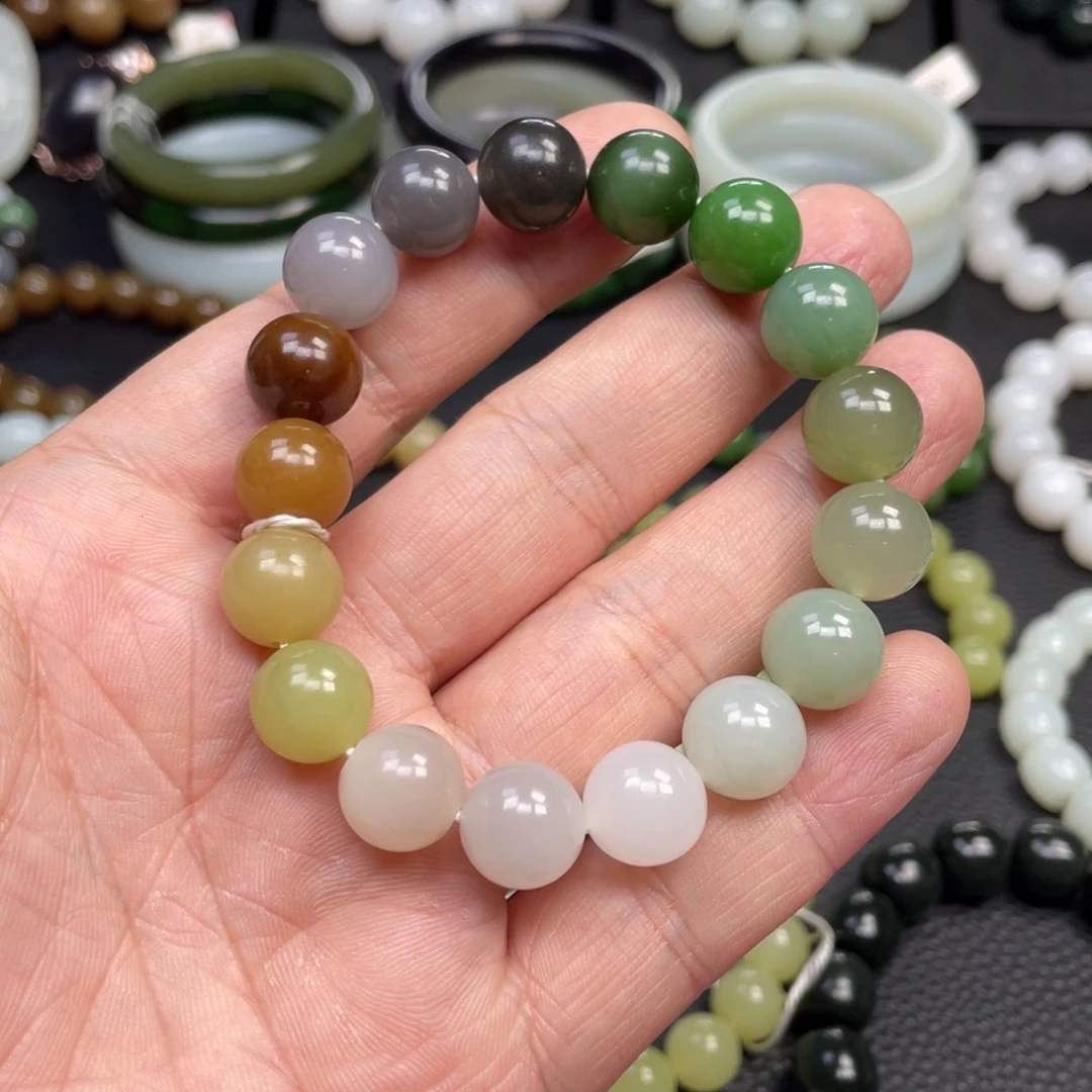 和田玉未镶嵌手链