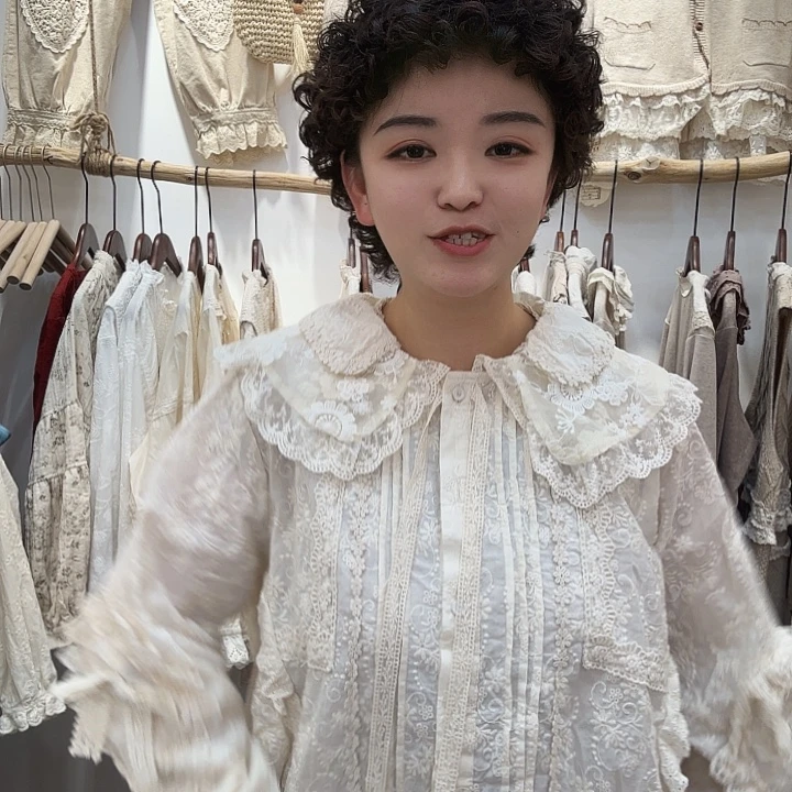 娃娃领打底衫现货发