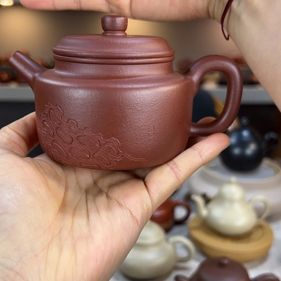 紫砂茶壶闪**亮德钟 紫泥200cc