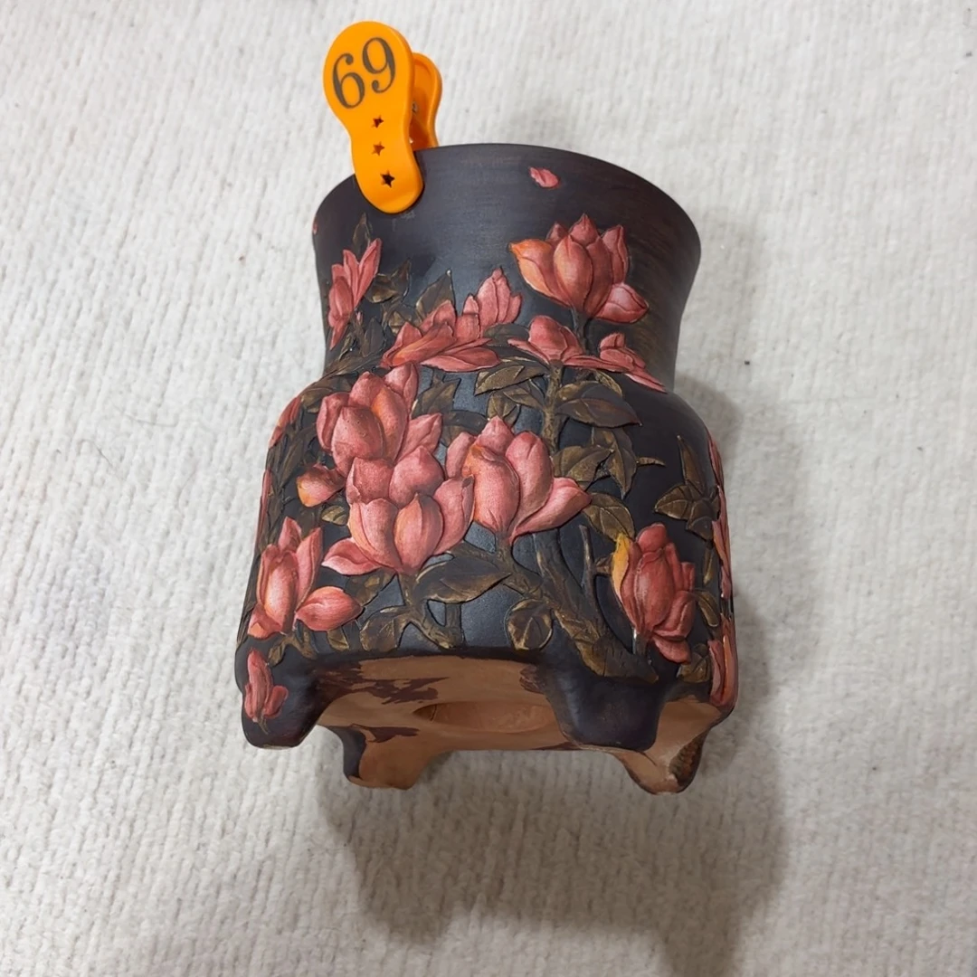 闪***笑花盆紫砂陶瓷多肉花盆精品