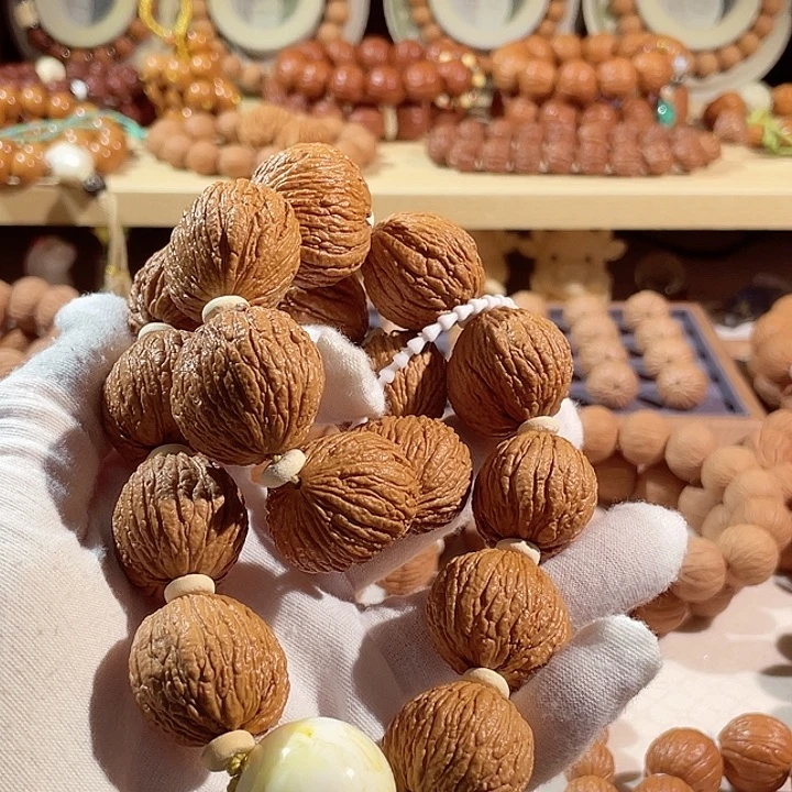 手串猴头核桃野生闷墩大桃心