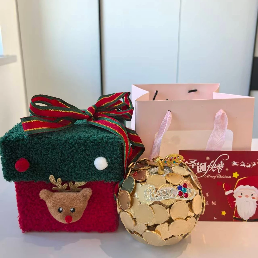 圣诞节金币苹果平安夜平安果包装盒高档加厚创意礼盒情人节生日首
