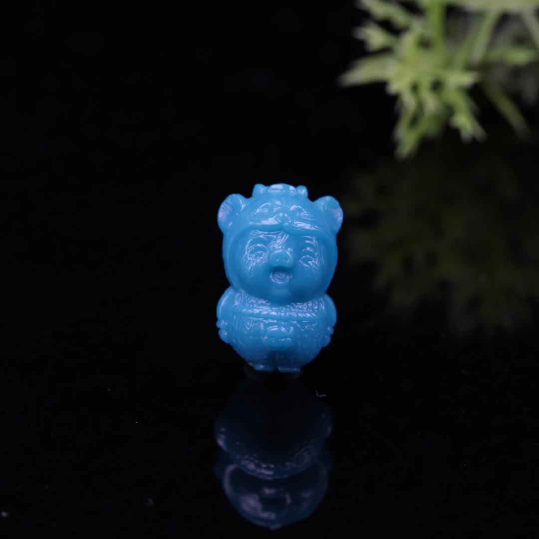 原矿纯天然绿松石精品雕件