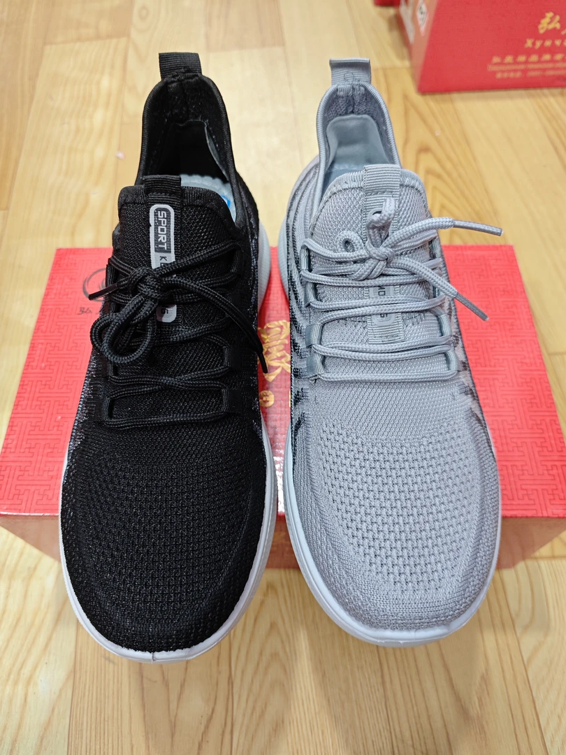 80-259超轻底高档飞织羽丝男鞋