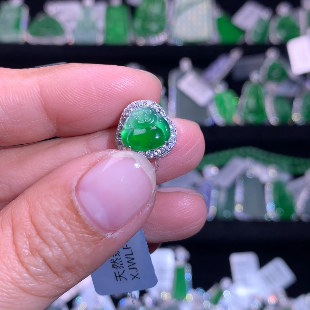 【闪购商品】银S925镶嵌翡翠耳饰