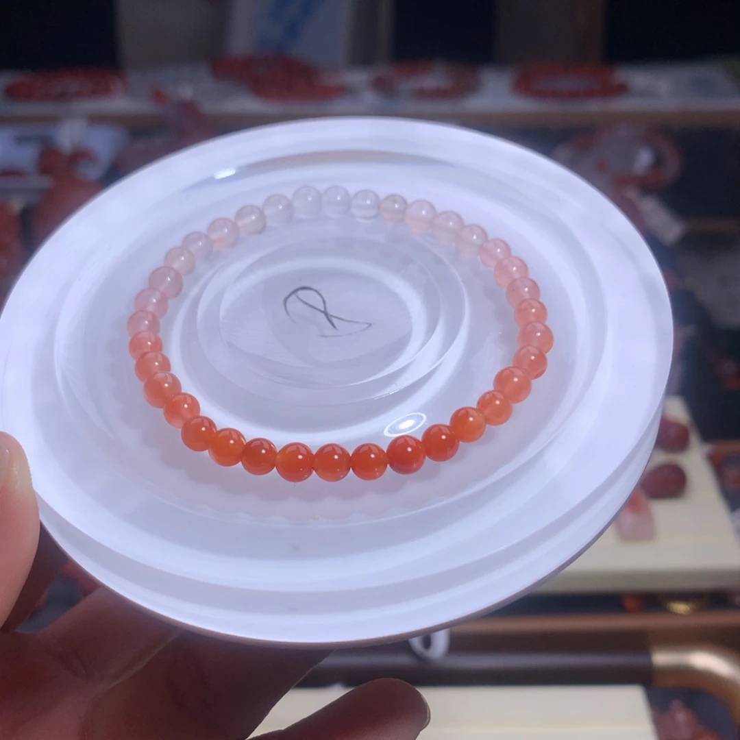 南红玛瑙未镶嵌珠宝半成品手串