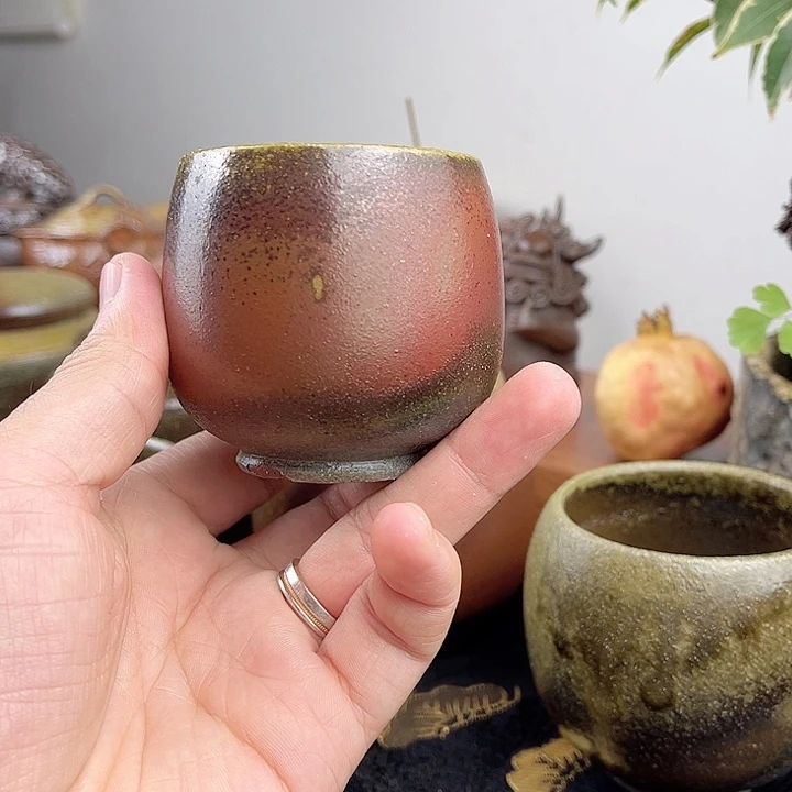 微暇龙窑柴烧主人杯