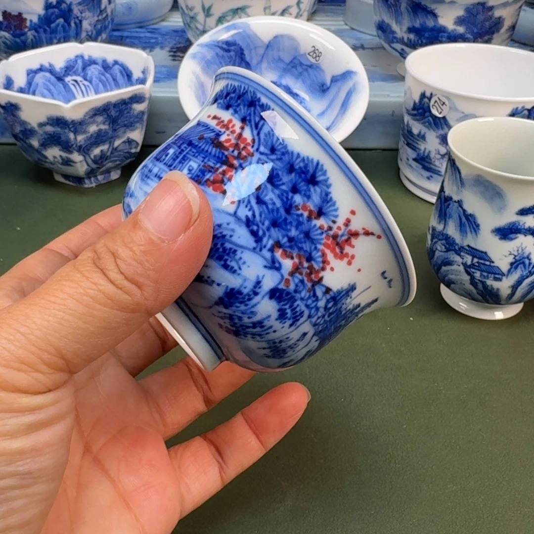 陶景德镇纯手绘茶具圆圆267