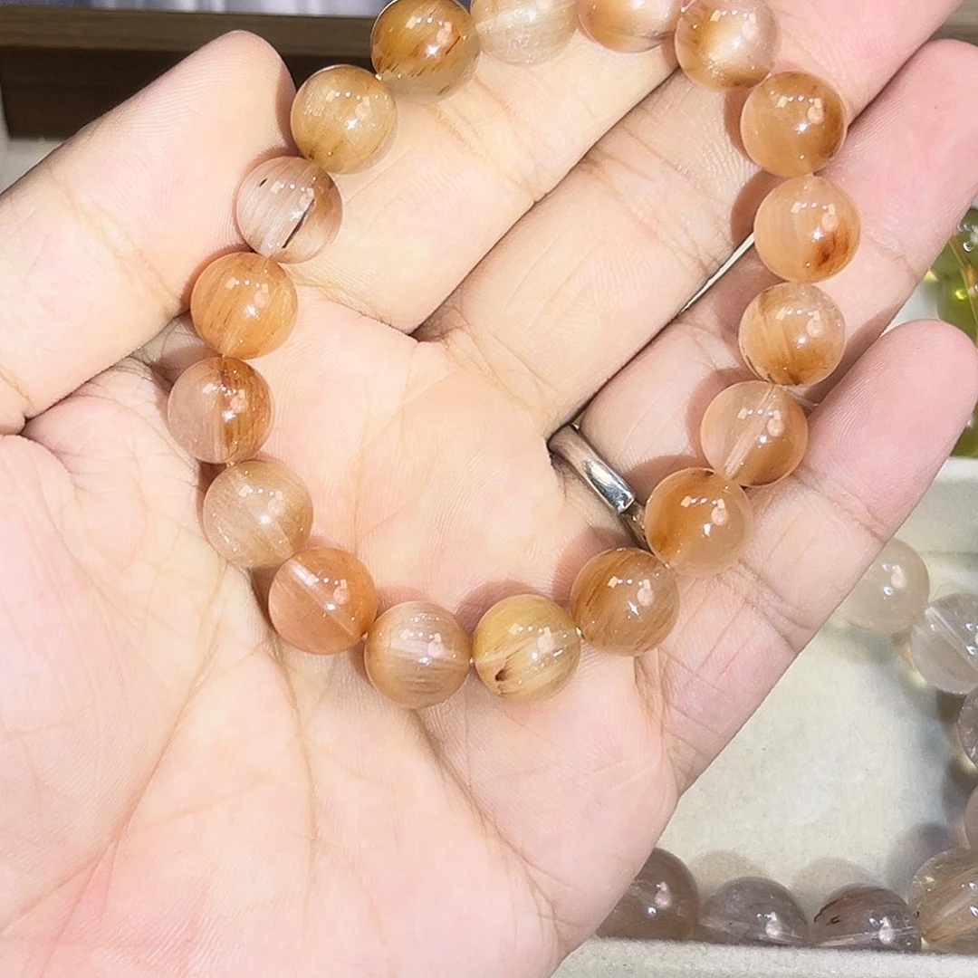 未镶嵌手链水晶兔毛发