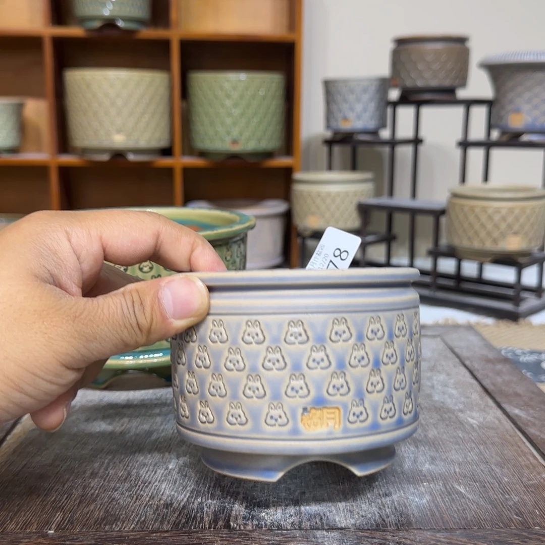 手工花盆 078 内口口径 8.5 cm