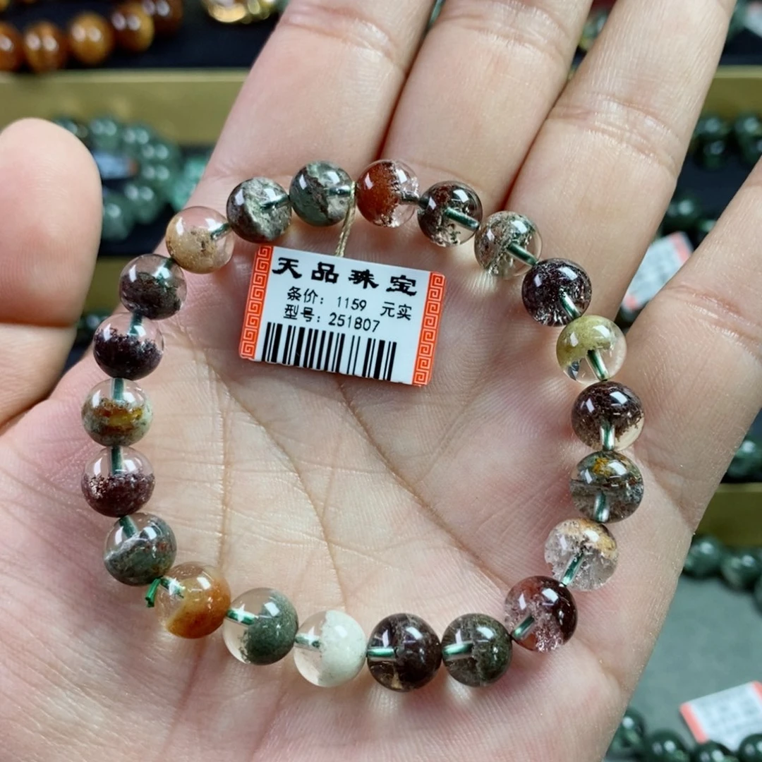 水晶手串未镶嵌绿幽灵251807