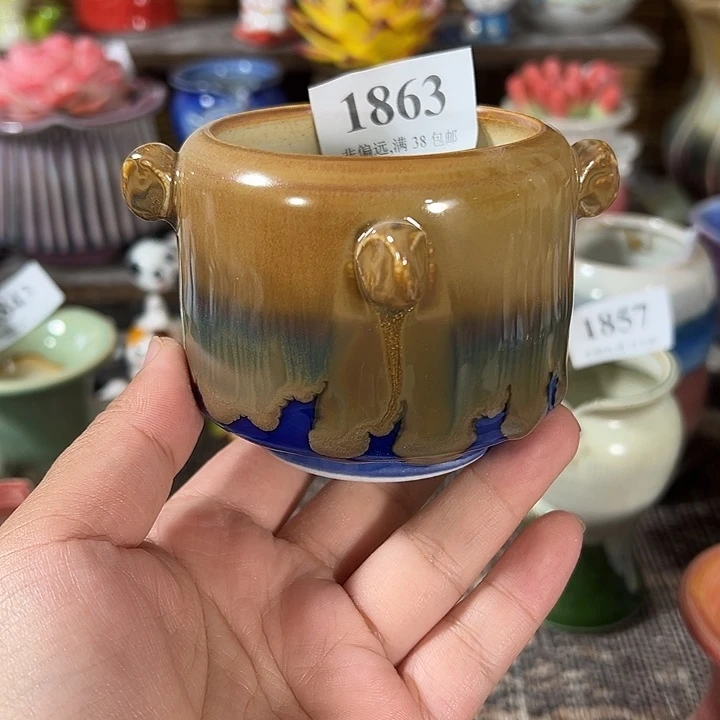 口6 手工花盆满30包邮