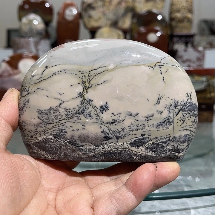 广西石旭*国画石摆件