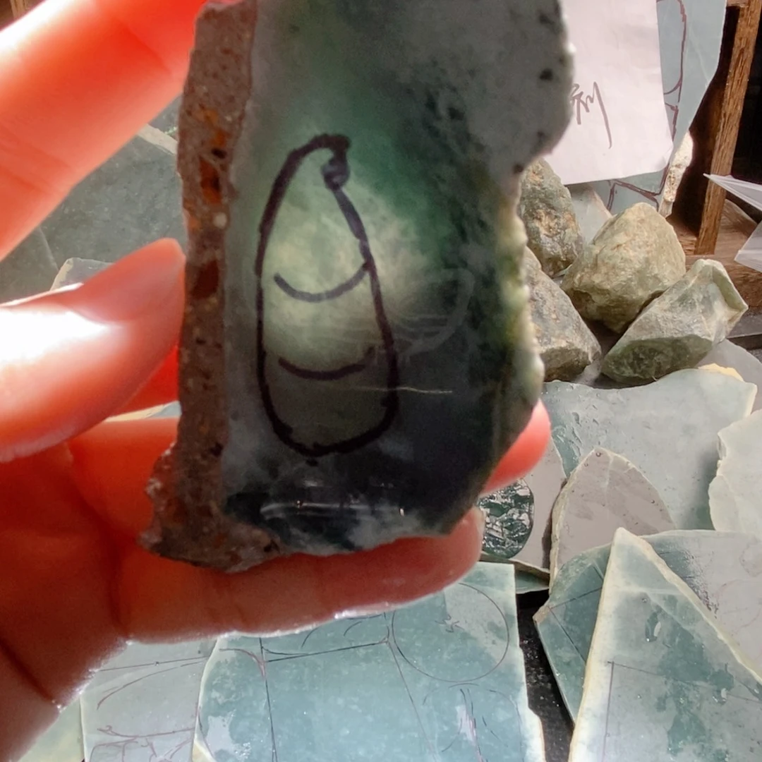 翡翠挂件未镶嵌翡翠原料108