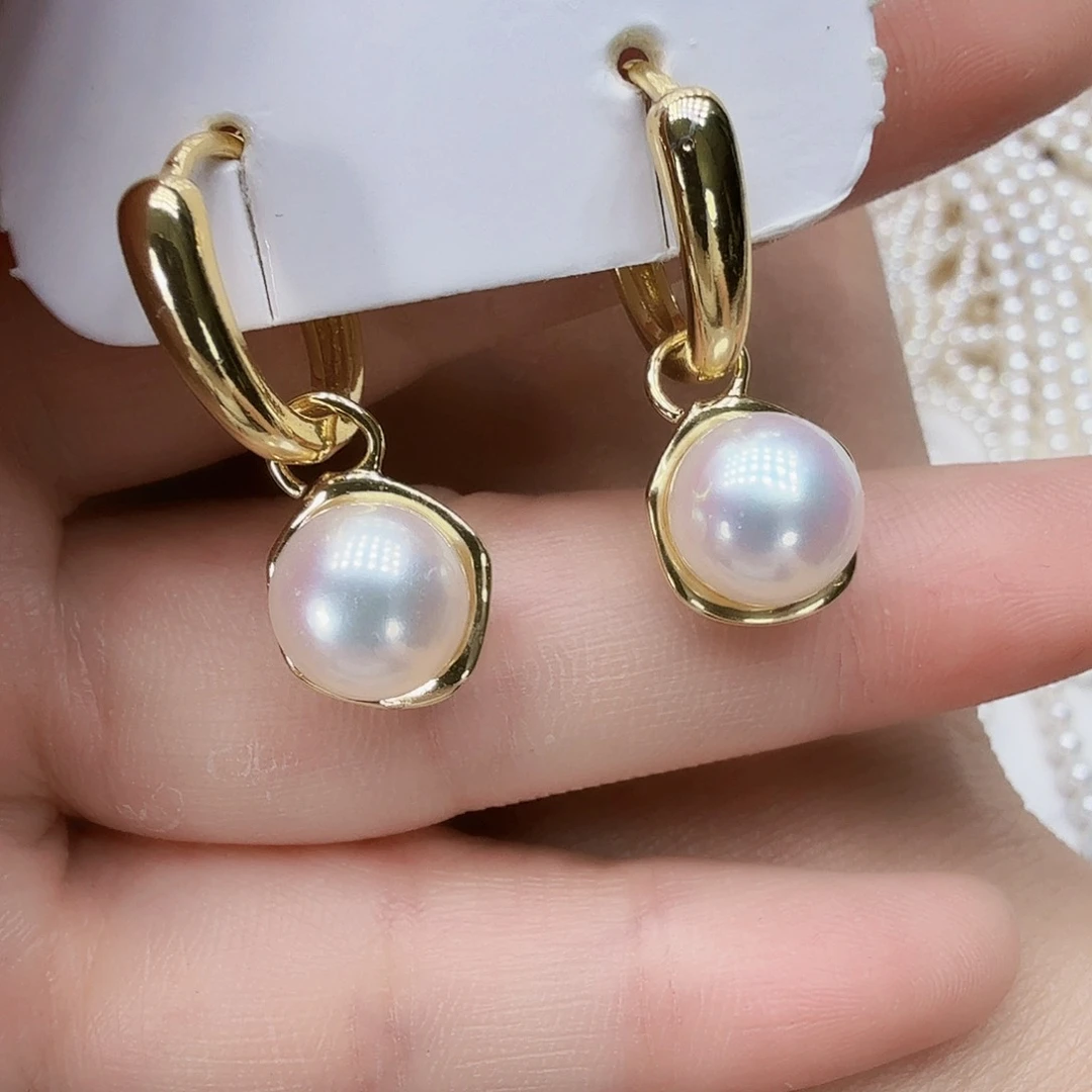 未镶嵌淡水珍珠耳饰
