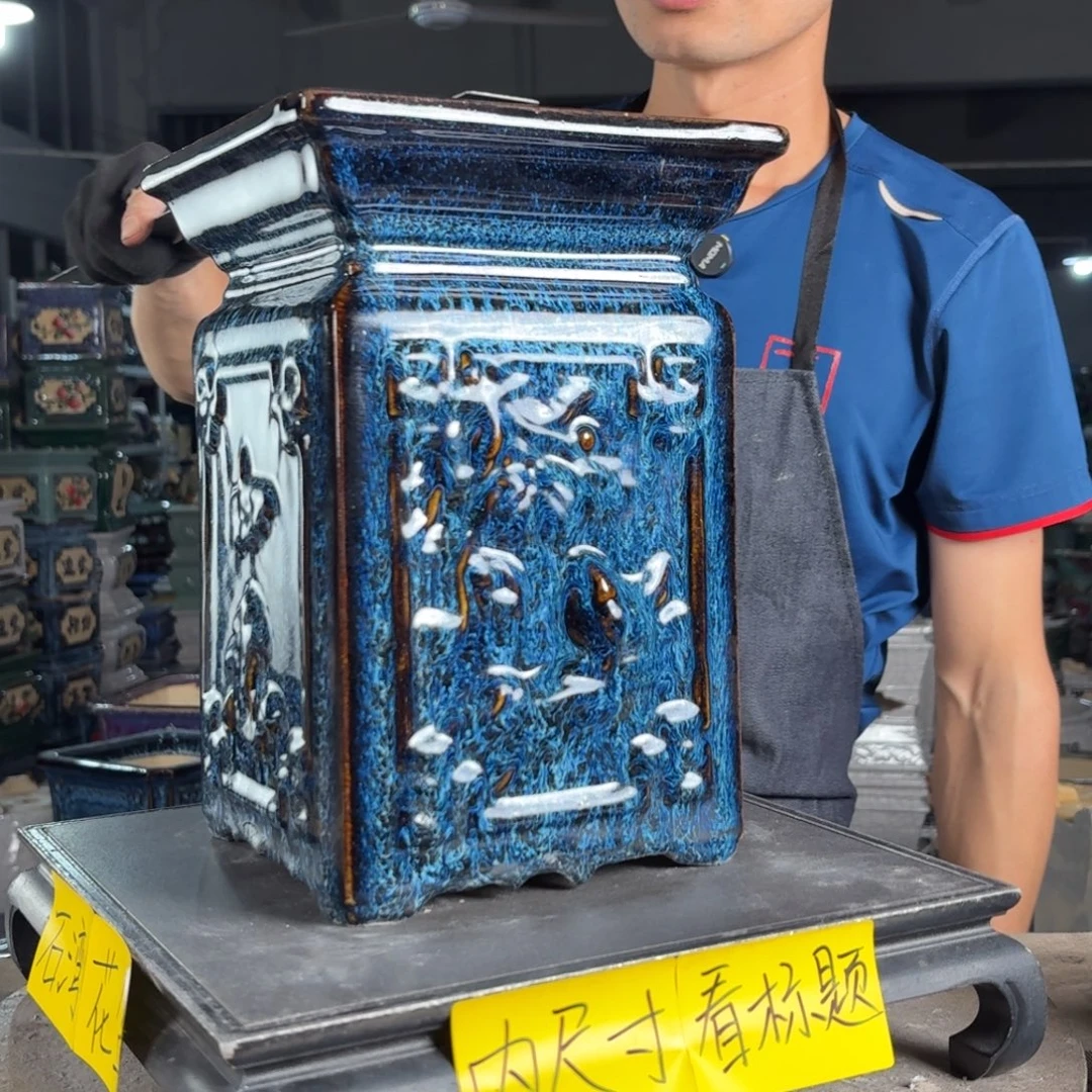一风堂石湾花盆 面宽19高29