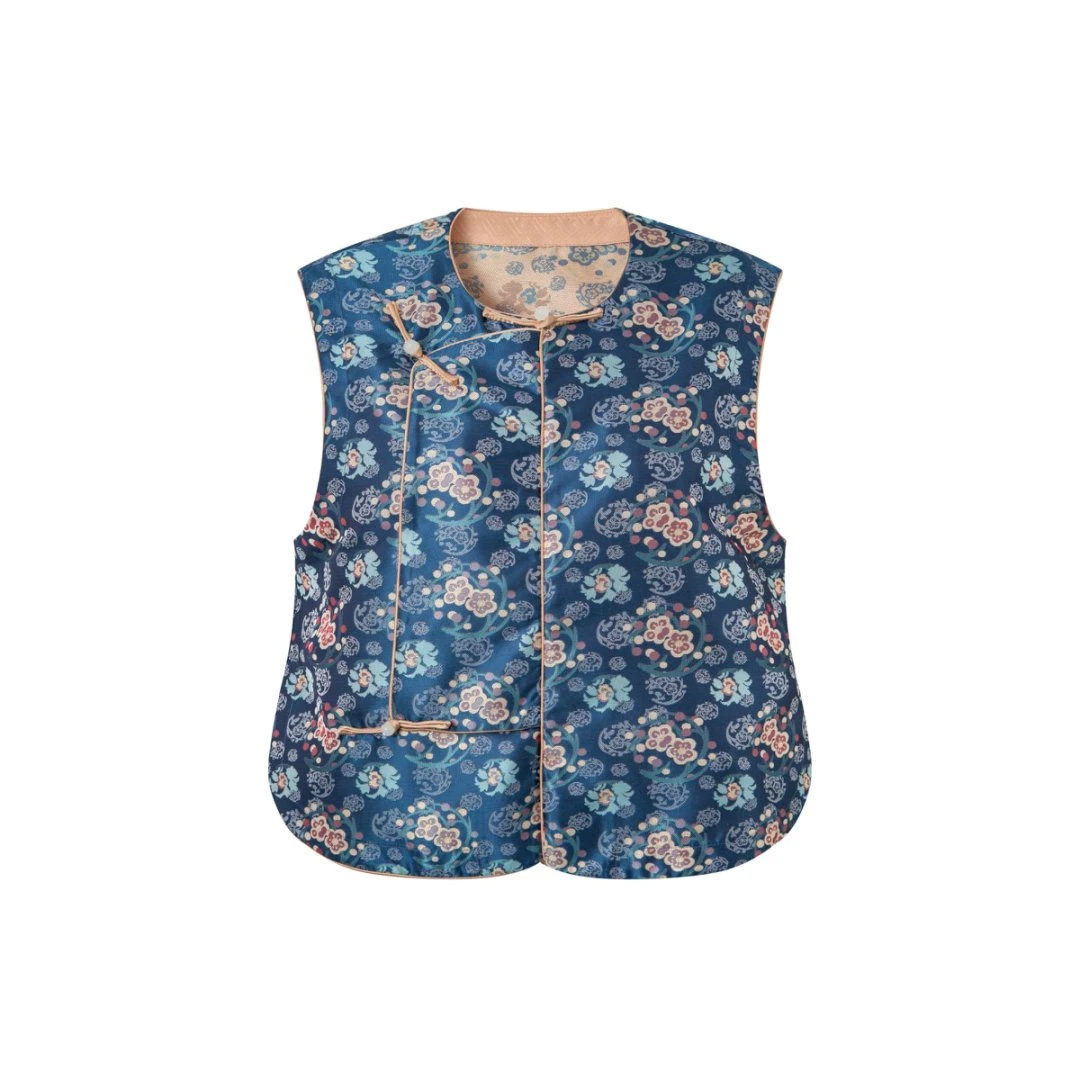 F【惊蜇梅花】新中式夏季薄款圆领云锦复古中式女士提花SS26331