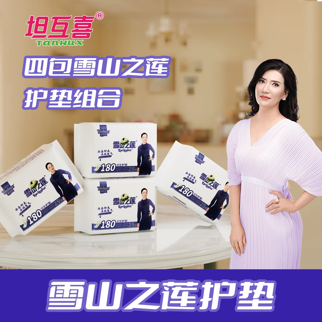 4包包邮 雪莲芯片护垫 纯棉透气 抑菌 告别异味尴尬（XLX-011)