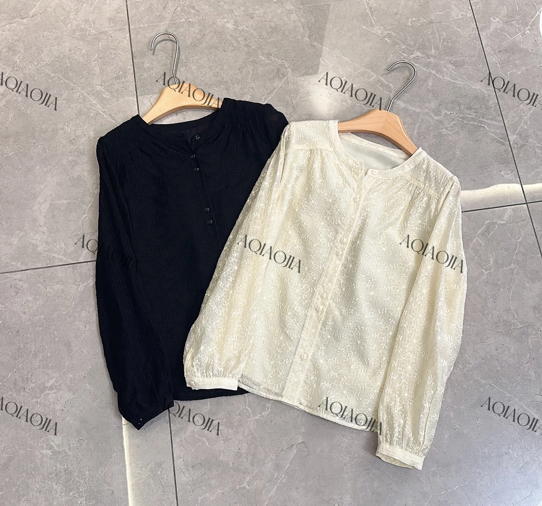 【阿巧家】春季肌理感休闲百搭韩版显瘦衬衫27177