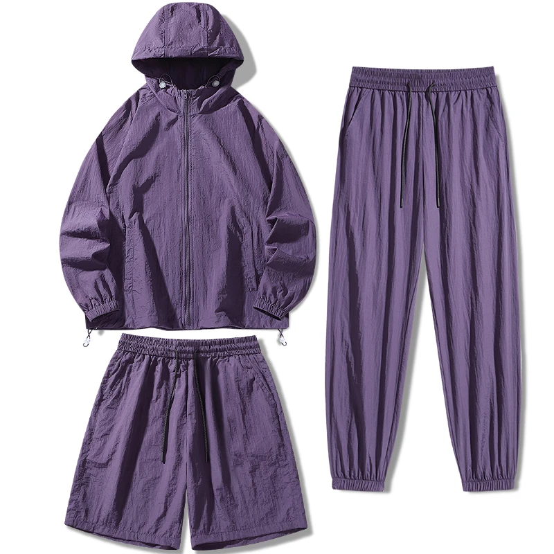 一整套装夏装防晒衣男女夏季防晒服薄款冰丝速干休闲运动防紫外线