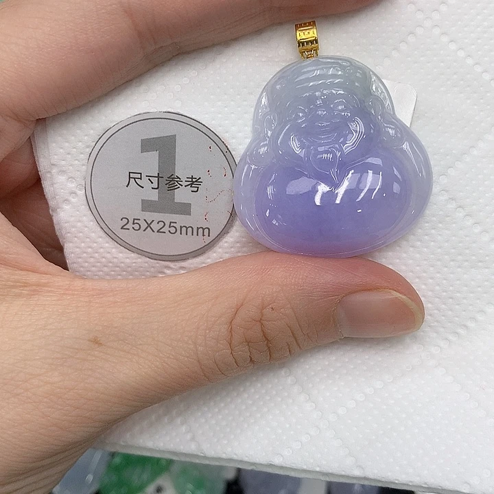 颈饰18K金镶嵌翡翠123456778999