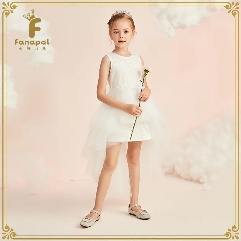 法纳贝儿公主裙女童礼服蓬蓬纱钢琴生日婚纱晚礼服FK1218410